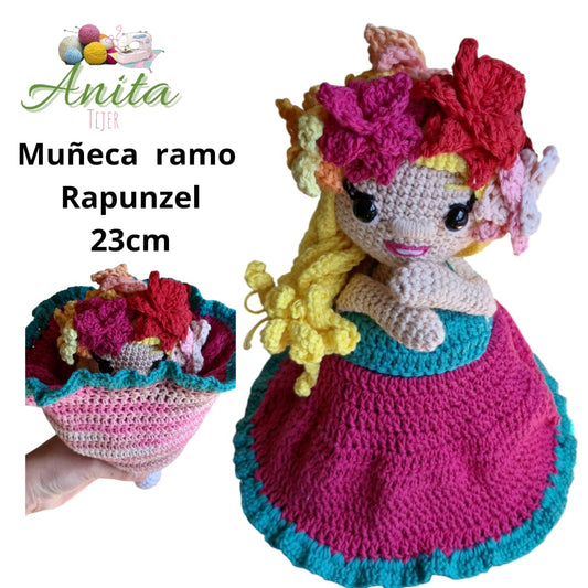 Muñeca ramo Rapunzel